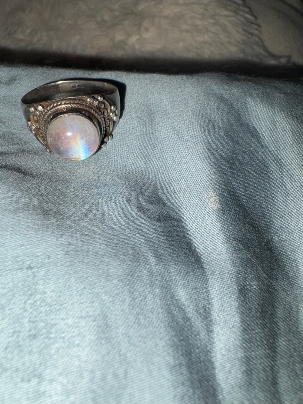 Sterling moonstone Ring